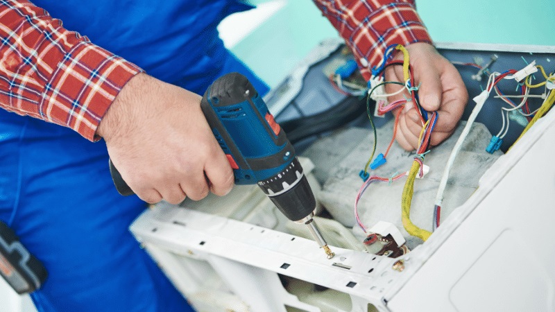 Körfez Fondital Fondital çamaşır makinesi kart tamiri – Su almama arızası orijinal parça ile giderildi. - Teknik servis örneği